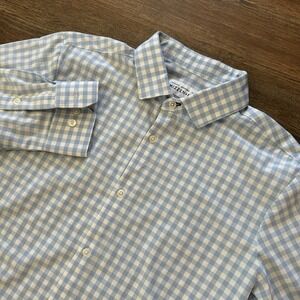 Mizzen + Main Leeward Collection Men's Button Up Shirt Sz L Trim